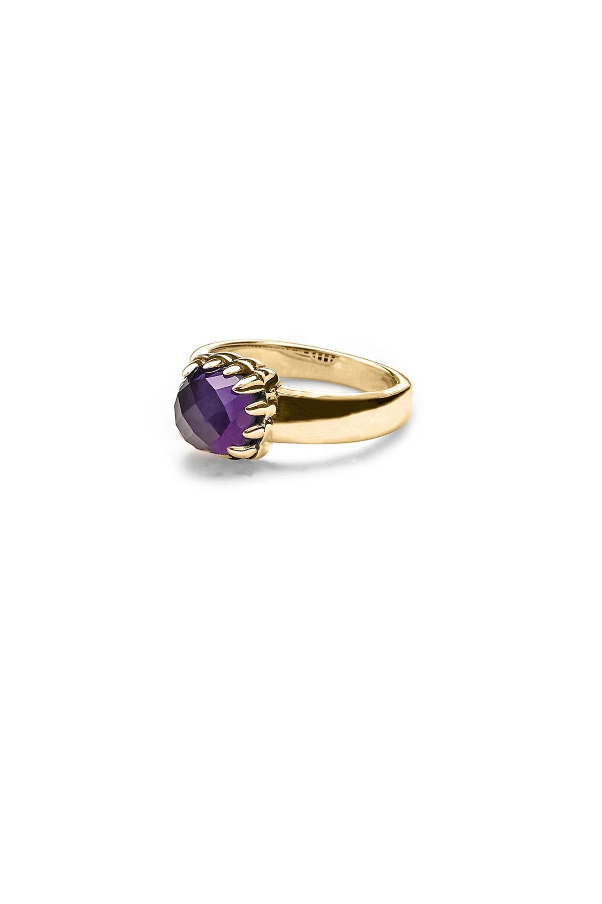 BABY CLAW RING AMETHYST