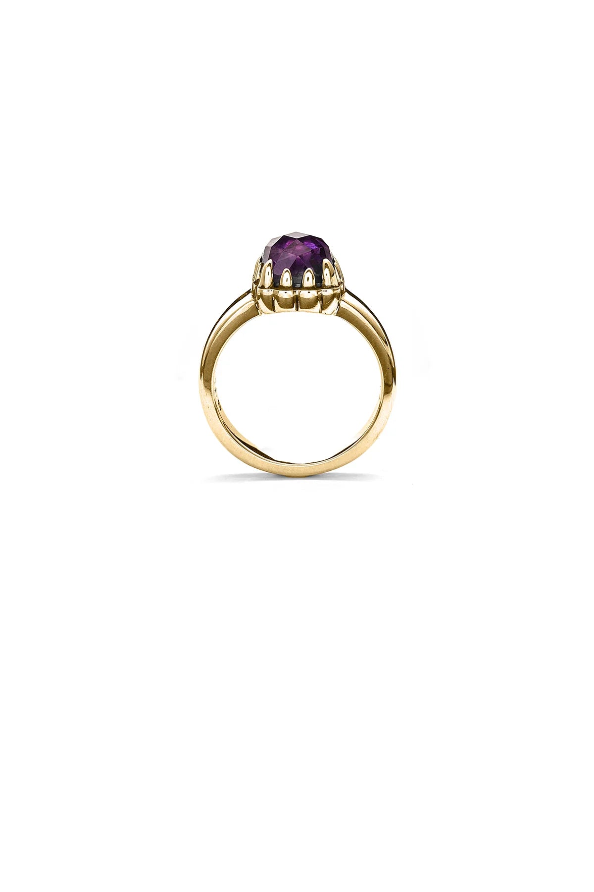 BABY CLAW RING AMETHYST