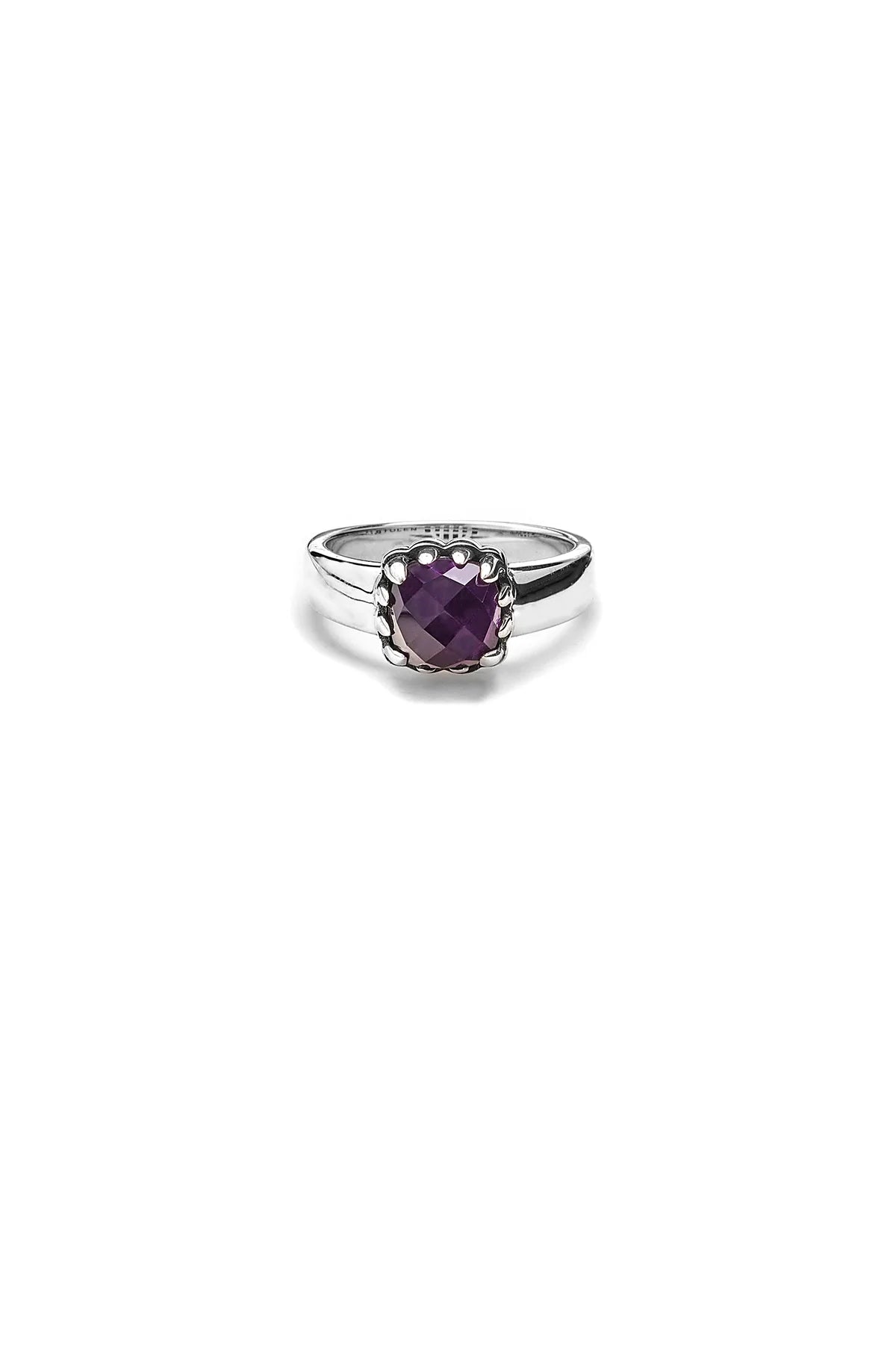 BABY CLAW RING AMETHYST