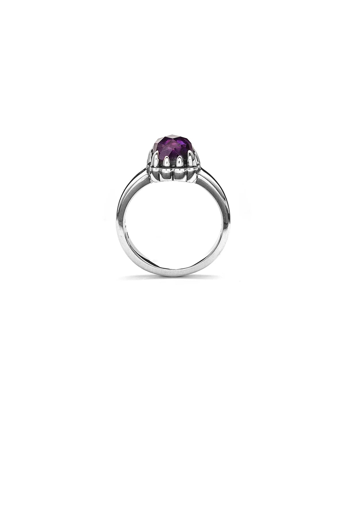 BABY CLAW RING AMETHYST