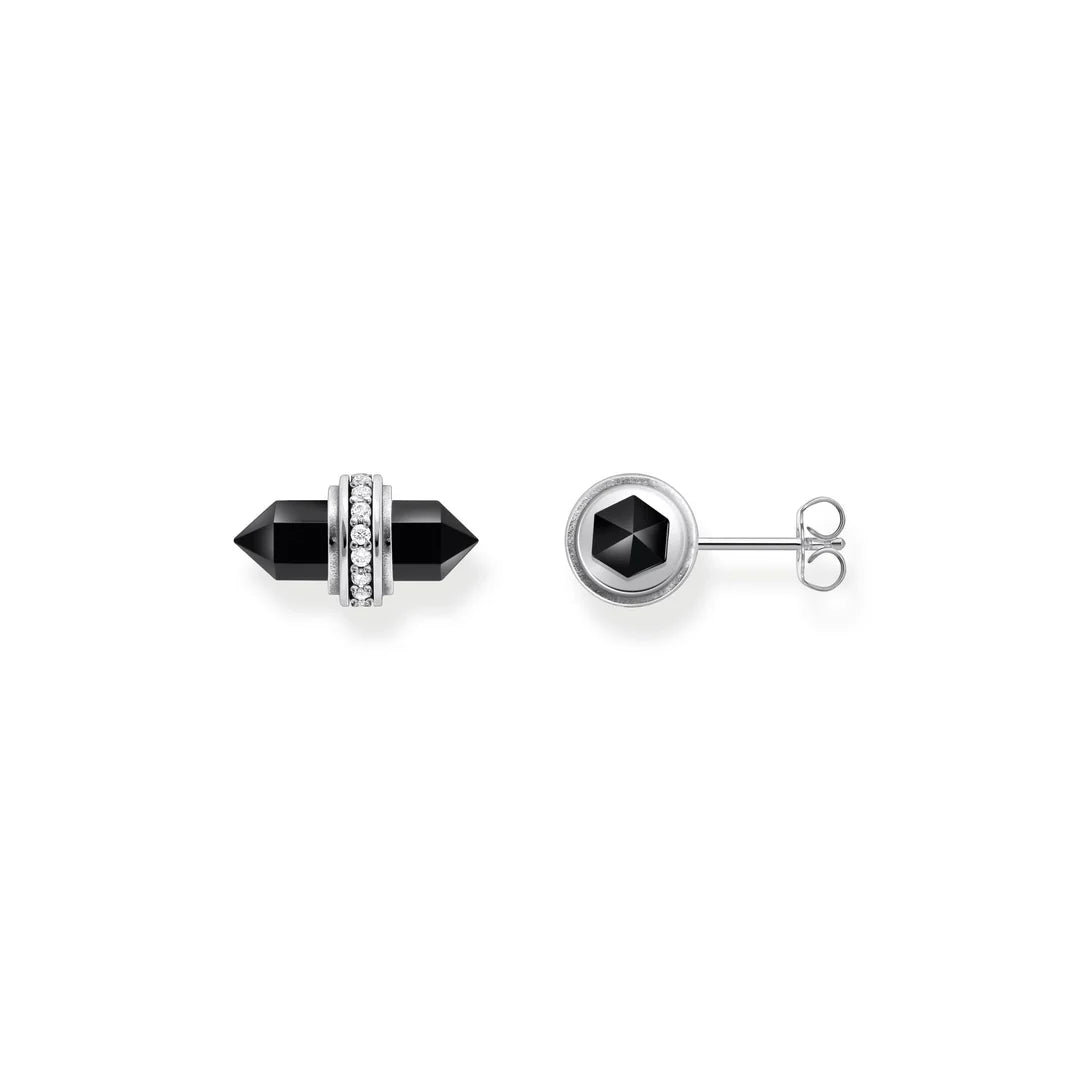 COSMIC BLACK CRYSTAL STUDS