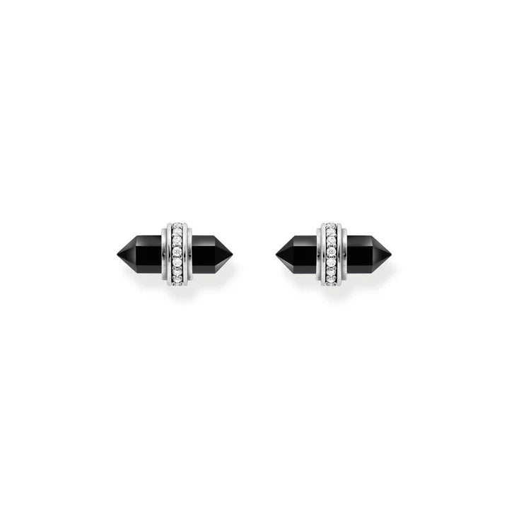 COSMIC BLACK CRYSTAL STUDS