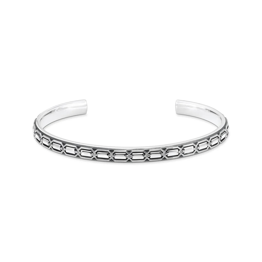 CROCODILE ROCK OXIDISED NARROW BANGLE