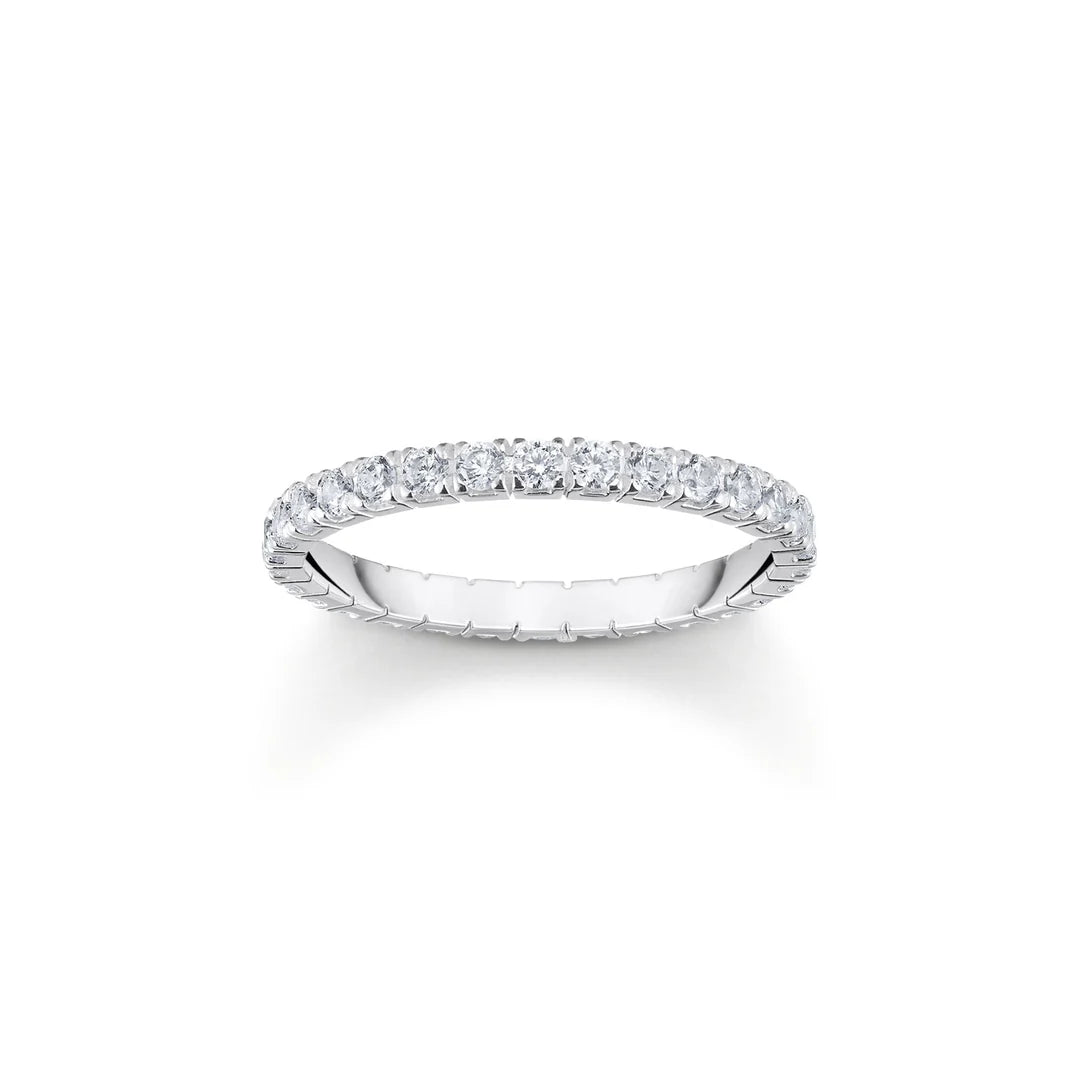 ESSENTIAL CZ PAVE ETERNITY RING