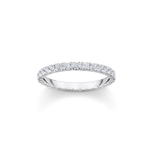 ESSENTIAL CZ PAVE ETERNITY RING