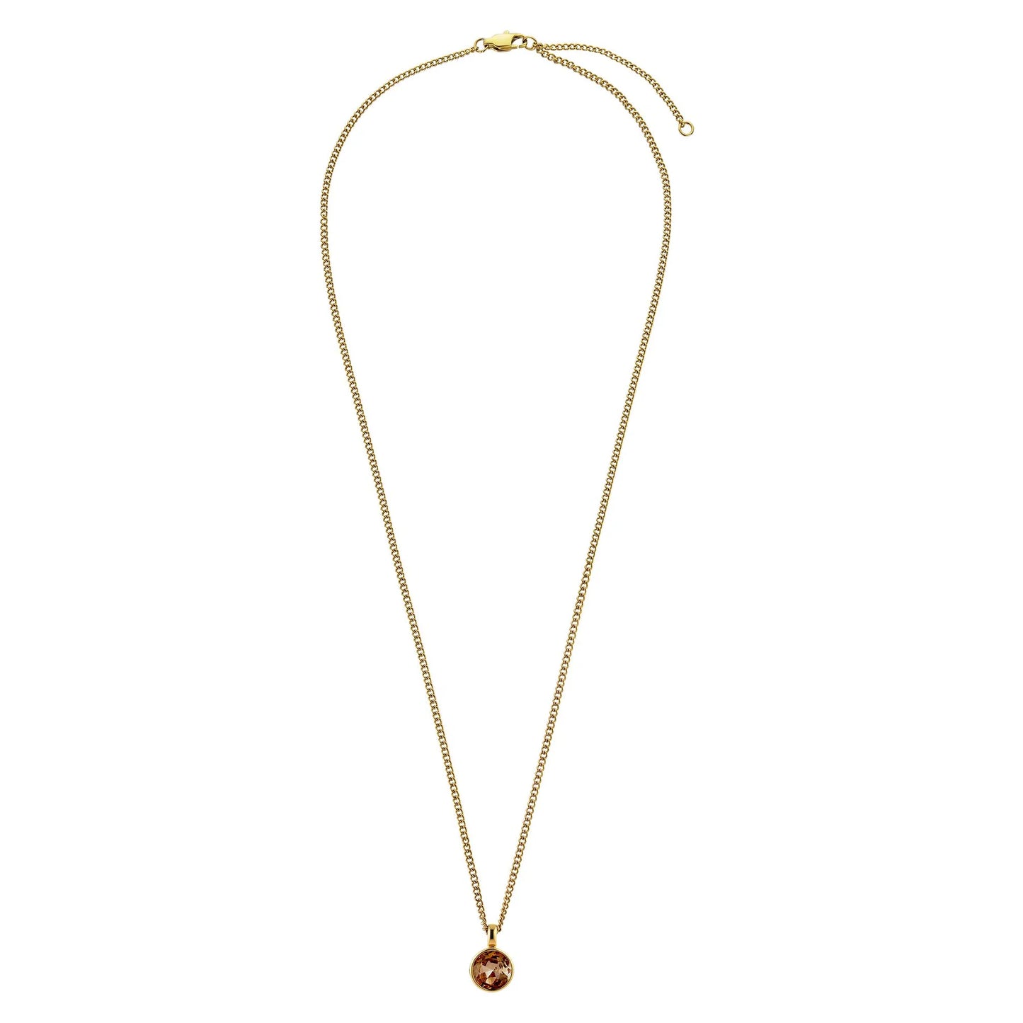 ETTE SHINY GOLD BROWN NECKLACE