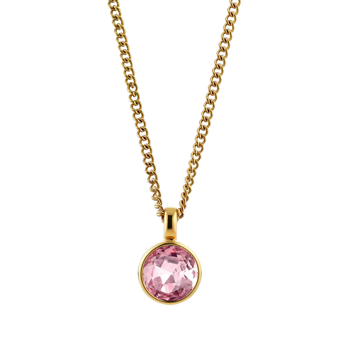 ETTE SHINY GOLD VINTAGE ROSE NECKLACE