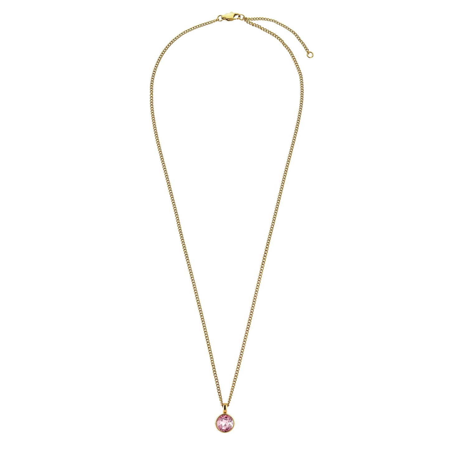 ETTE SHINY GOLD VINTAGE ROSE NECKLACE