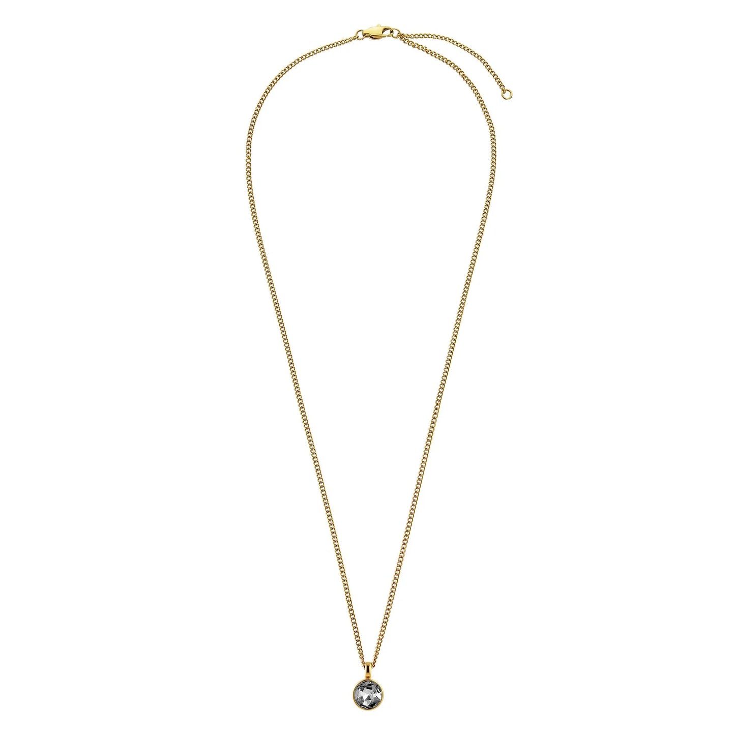 ETTE SHINY GOLD GREY NECKLACE