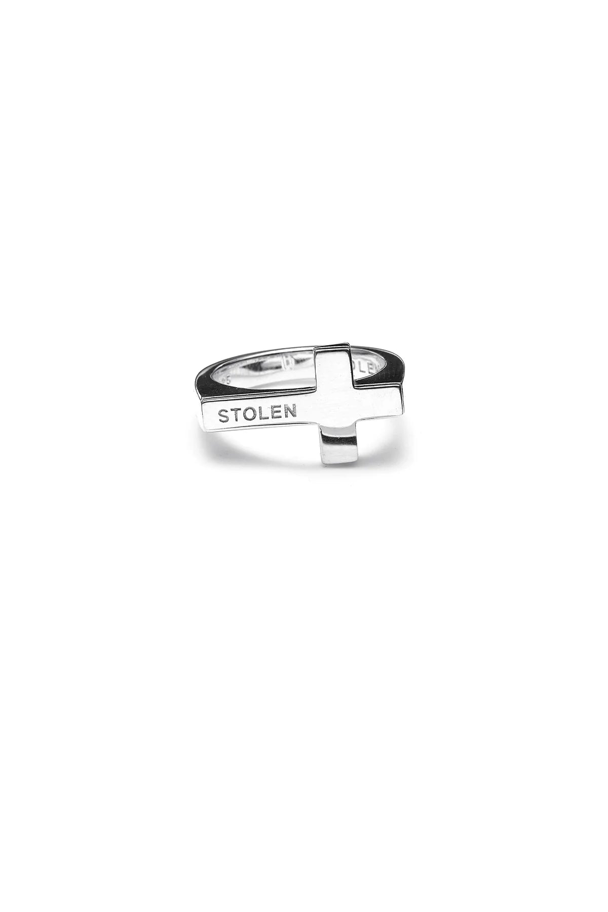 FALLING CROSS RING