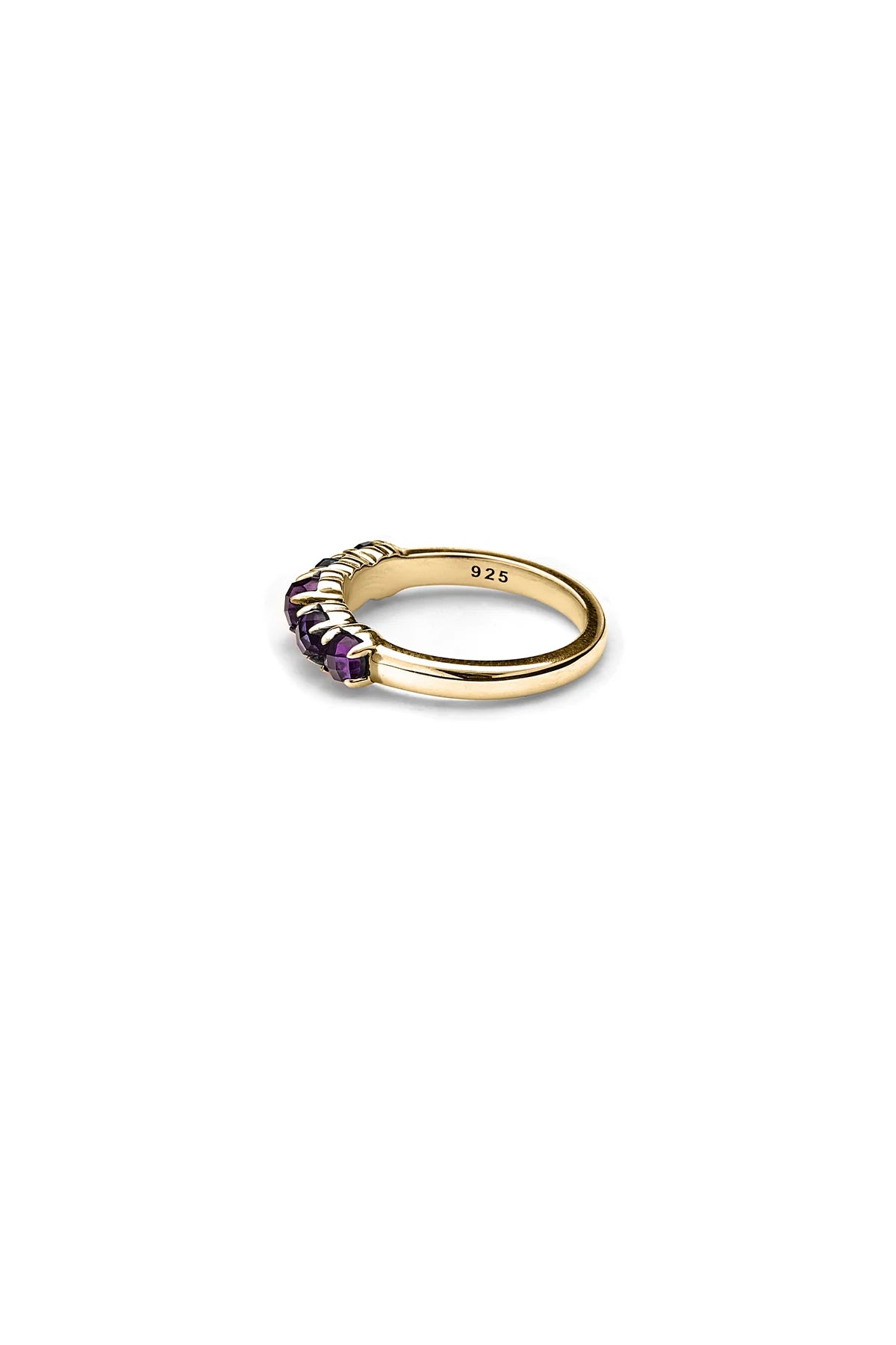 HALO CLUSTER RING AMETHYST