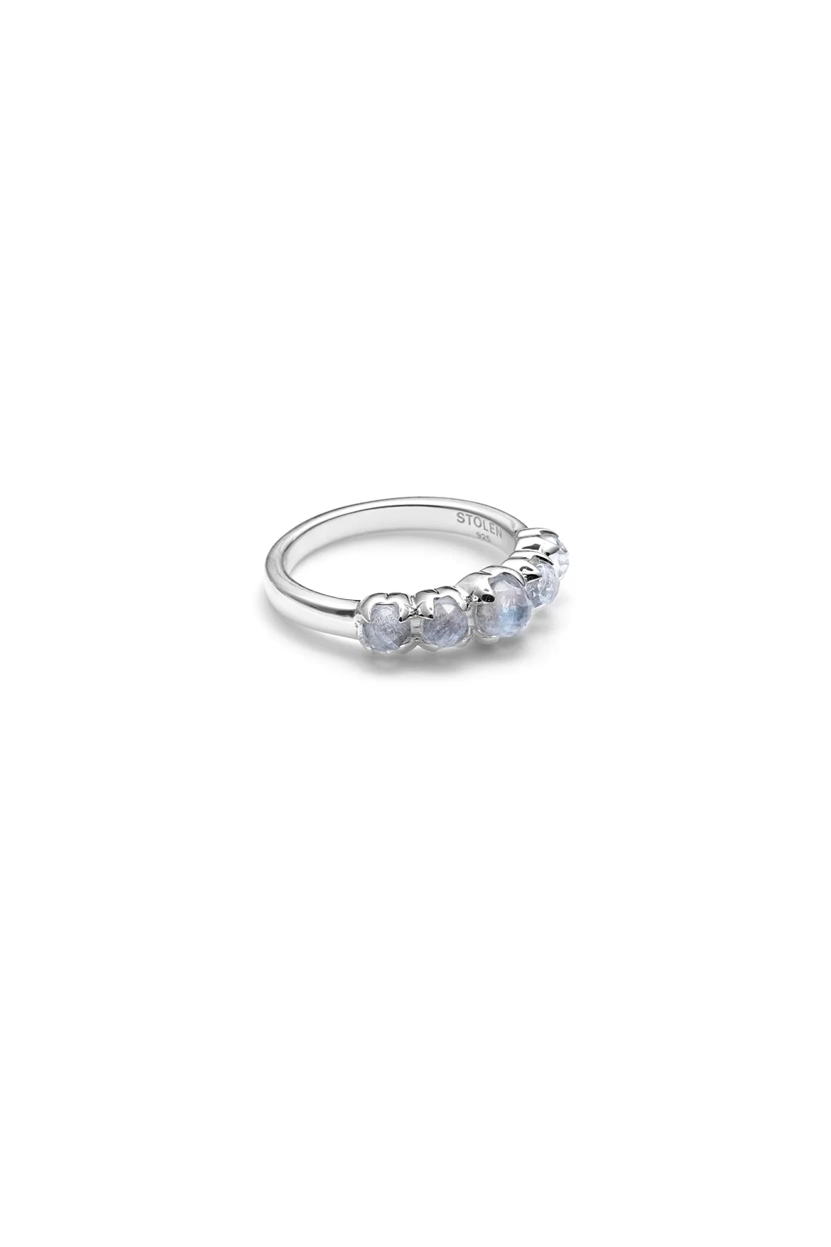 HALO CLUSTER RING MOONSTONE