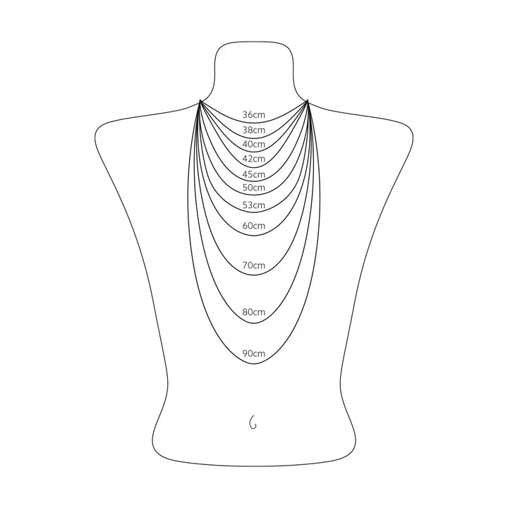 BASICS INITIAL 'M' NECKLACE