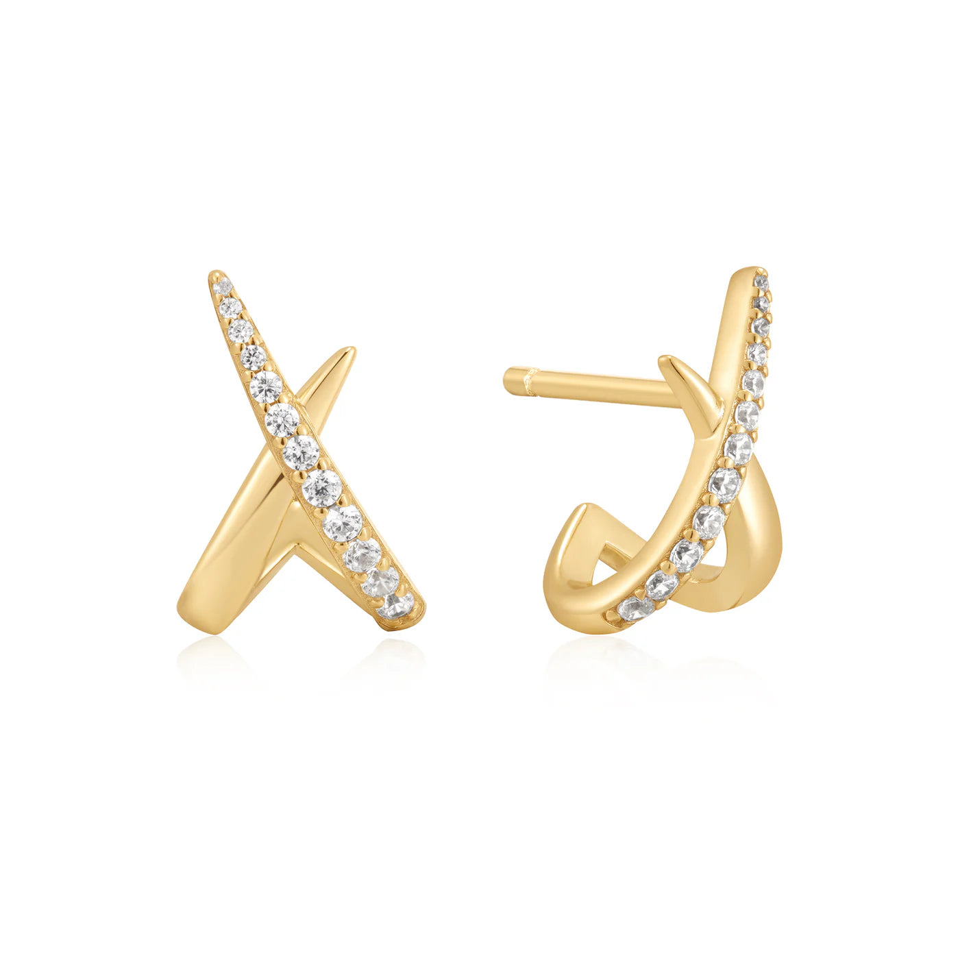 TWINKLE KISS POLISHED PAVE STUDS