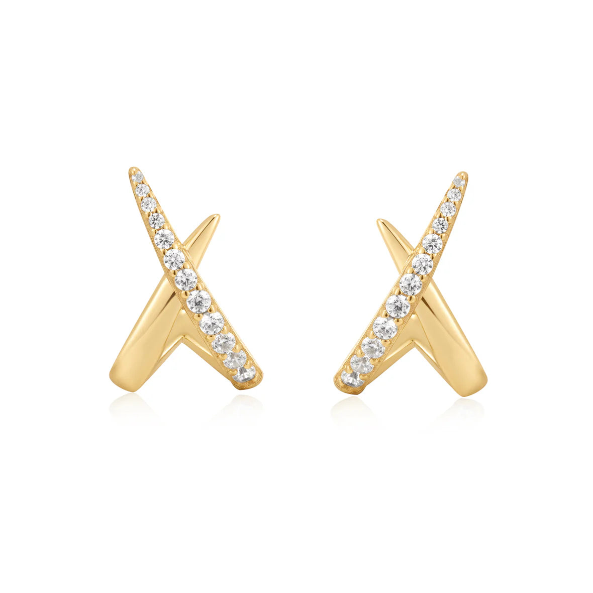 TWINKLE KISS POLISHED PAVE STUDS