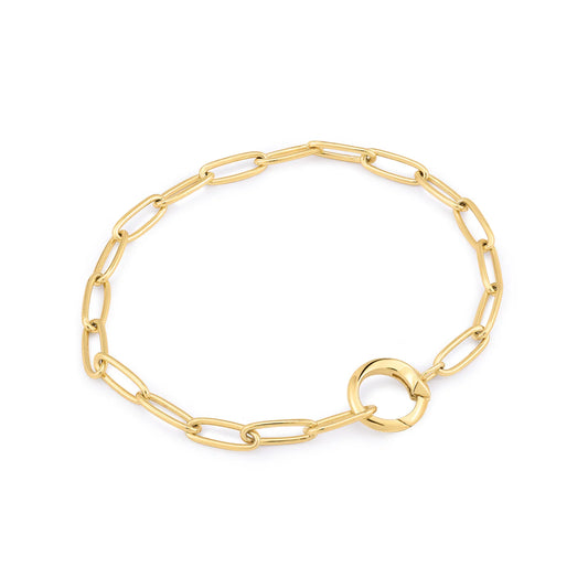 LINK CHARM CHAIN CONNECTOR BRACELET