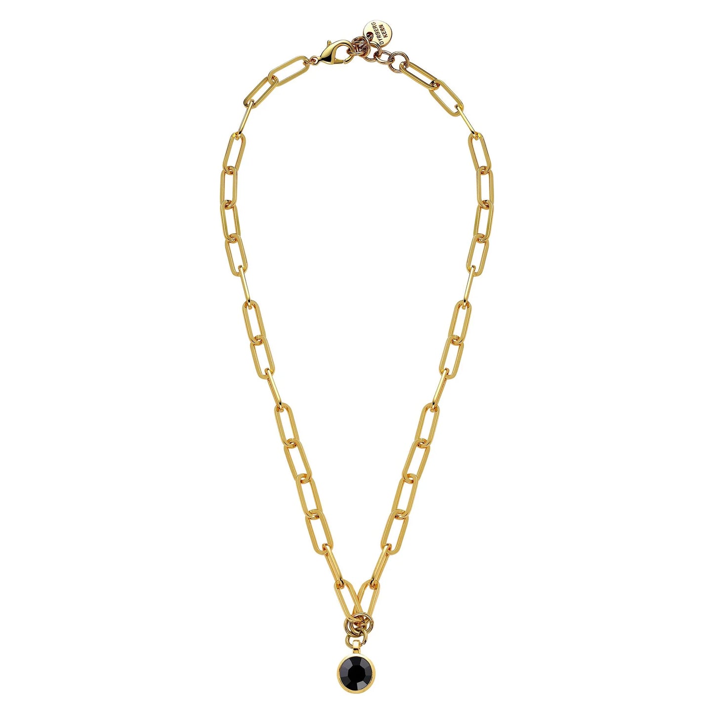 LISANNA GOLD BLACK NECKLACE