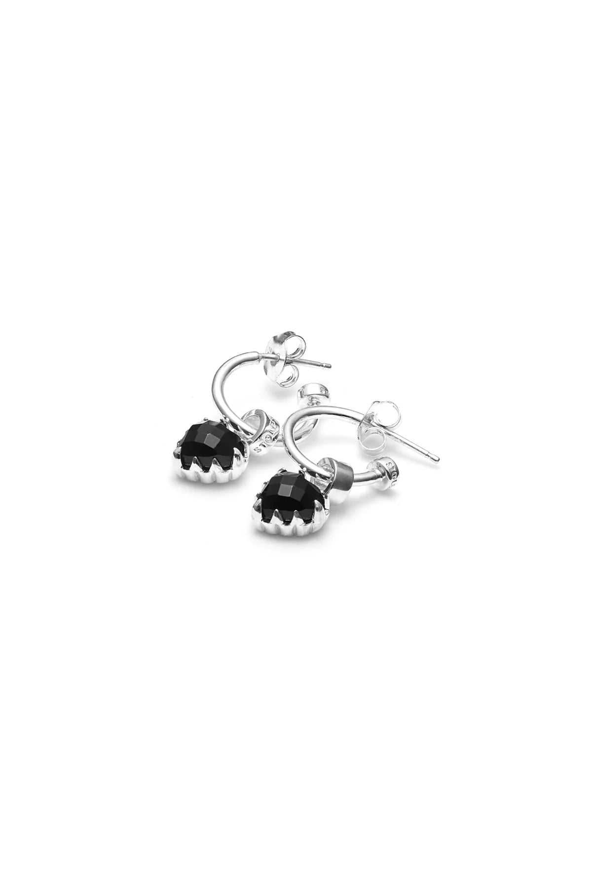 LOVE ANCHOR EARRINGS ONYX