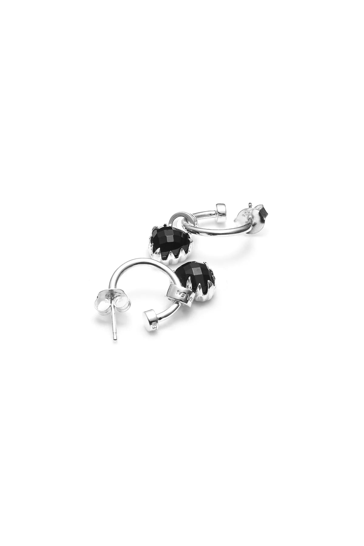 LOVE ANCHOR EARRINGS ONYX