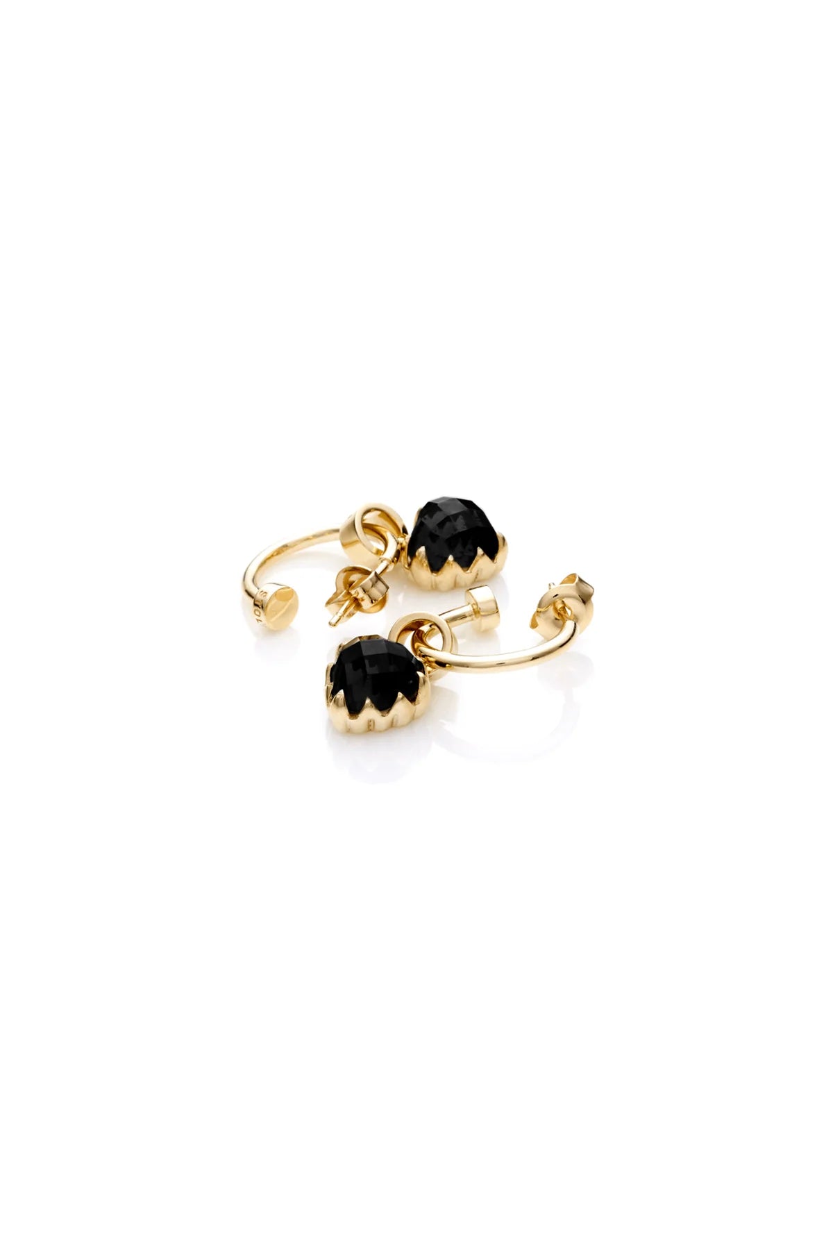 LOVE ANCHOR EARRINGS ONYX