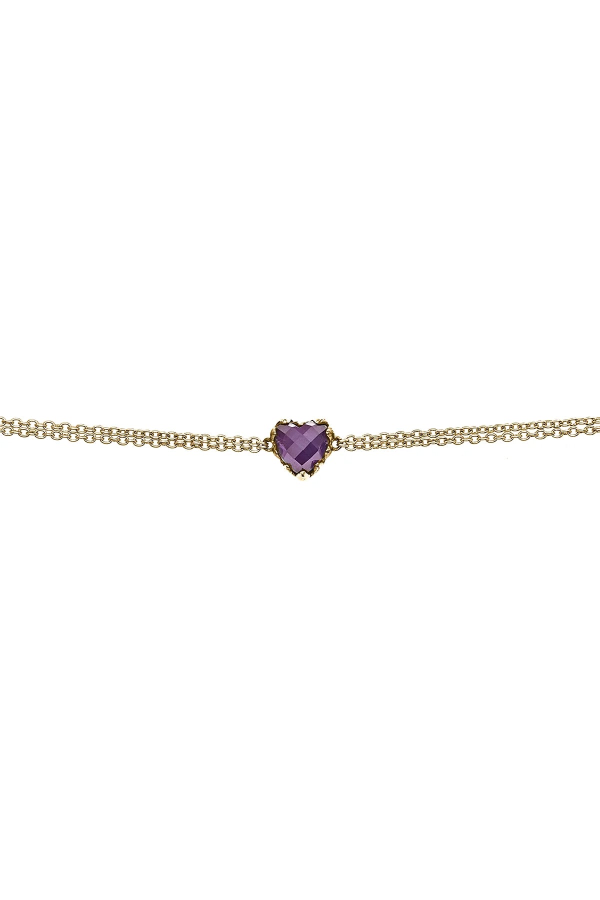 LOVE CLAW BRACELET AMETHYST