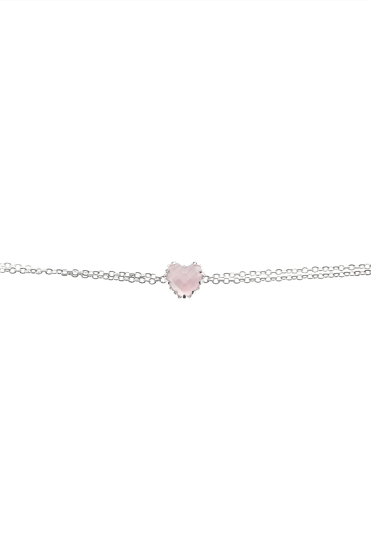 LOVE CLAW BRACELET ROSE QUARTZ