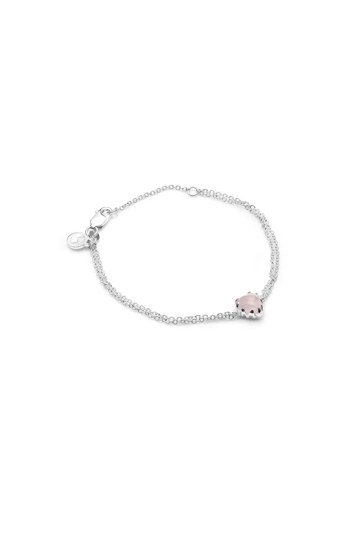 LOVE CLAW BRACELET ROSE QUARTZ