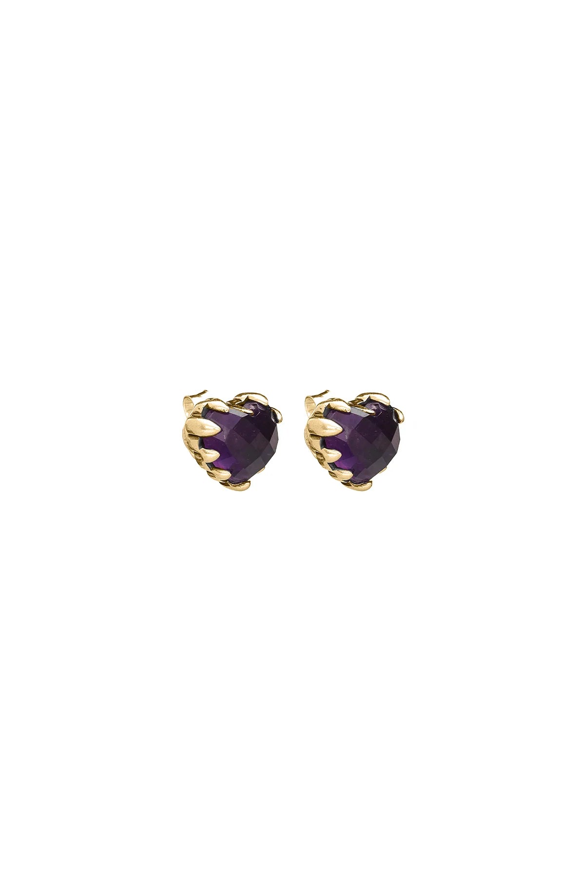 LOVE CLAW EARRINGS AMETHYST