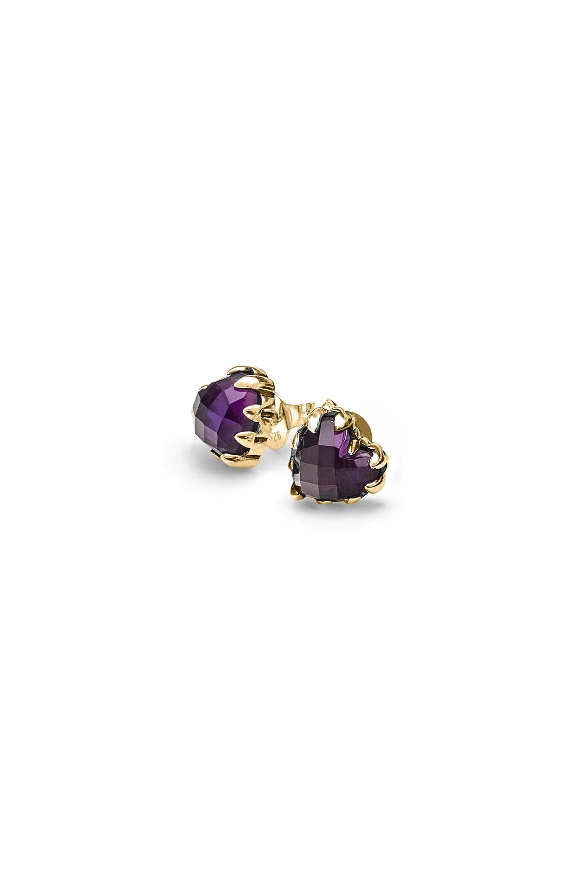 LOVE CLAW EARRINGS AMETHYST