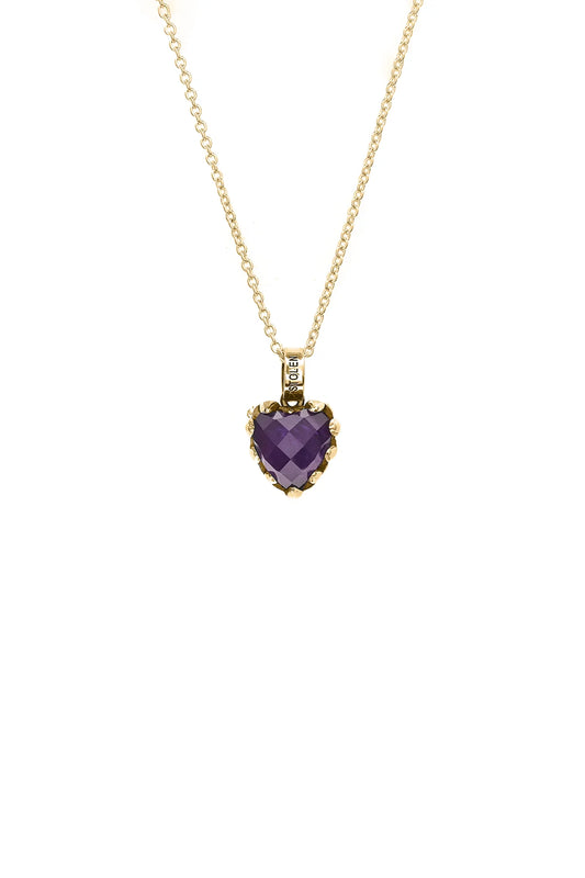 LOVE CLAW NECKLACE AMETHYST