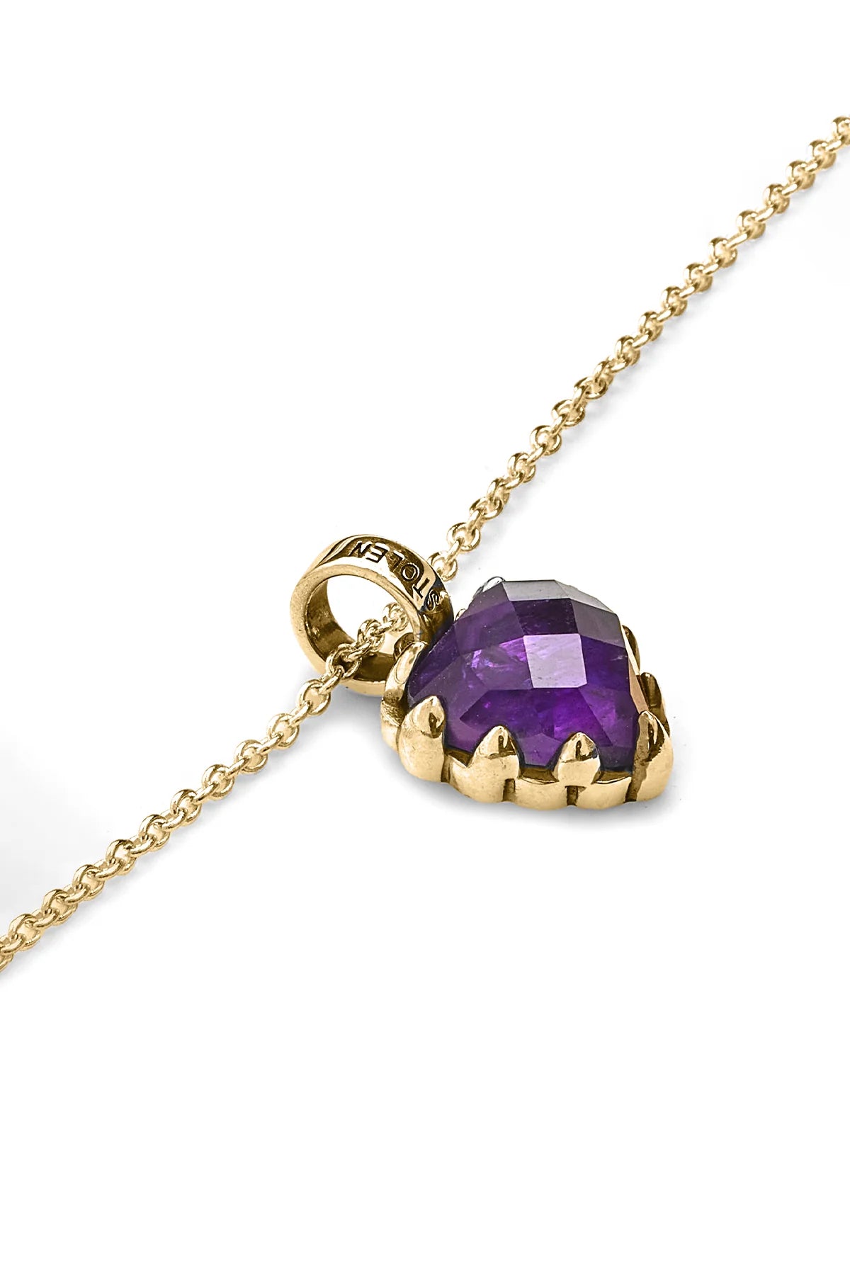 LOVE CLAW NECKLACE AMETHYST