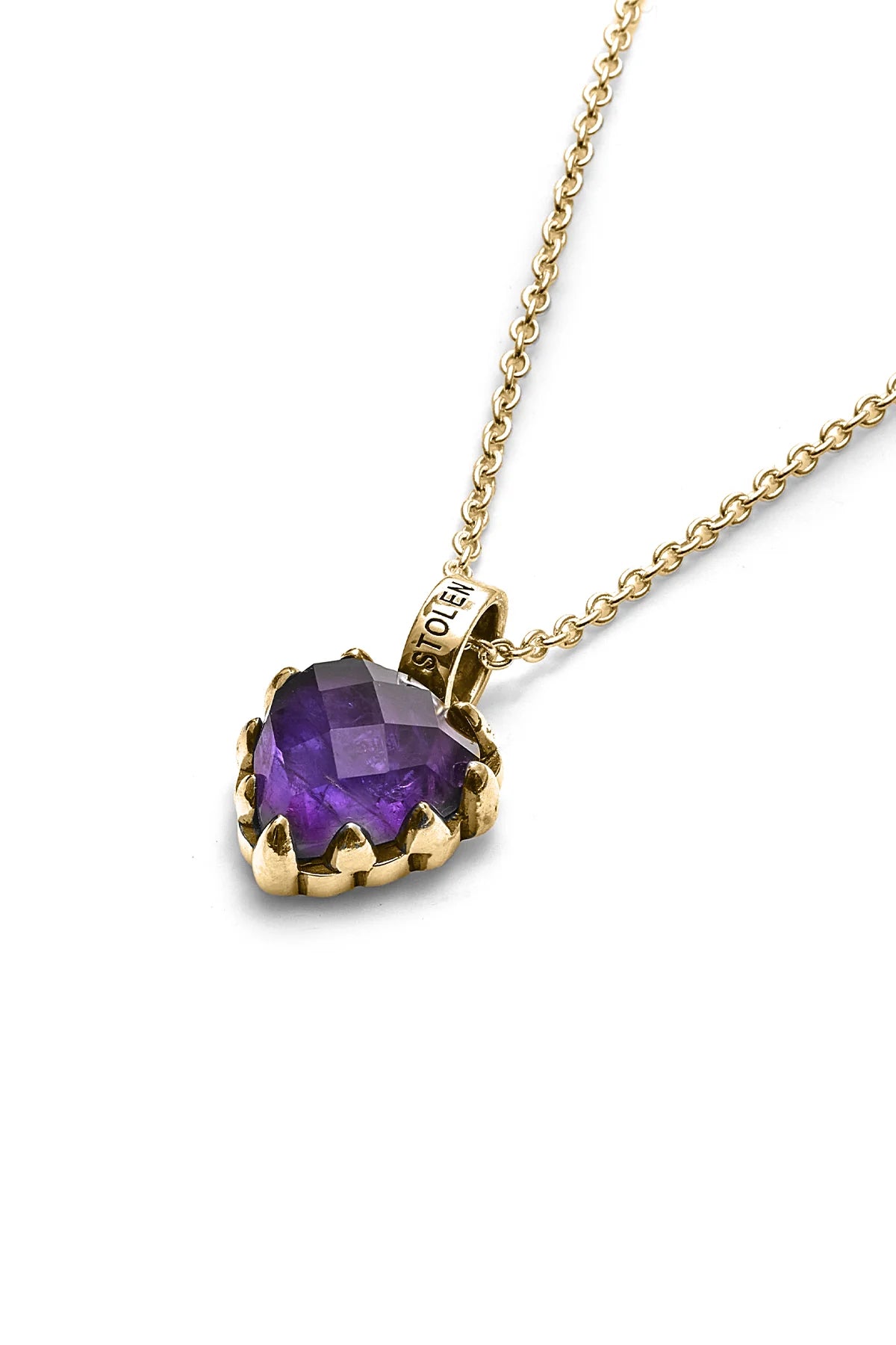 LOVE CLAW NECKLACE AMETHYST