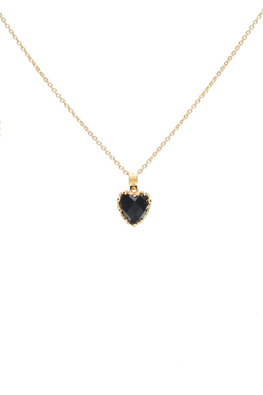 LOVE CLAW NECKLACE ONYX