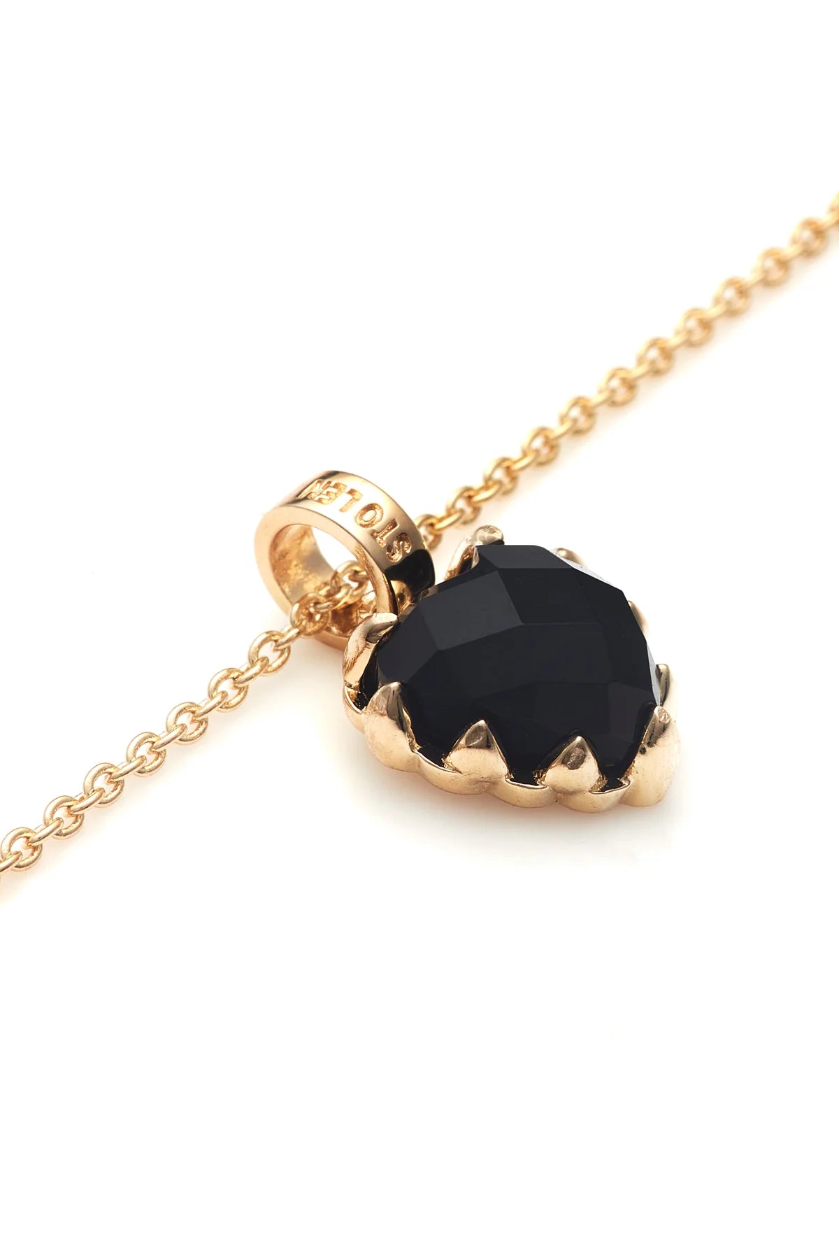 LOVE CLAW NECKLACE ONYX