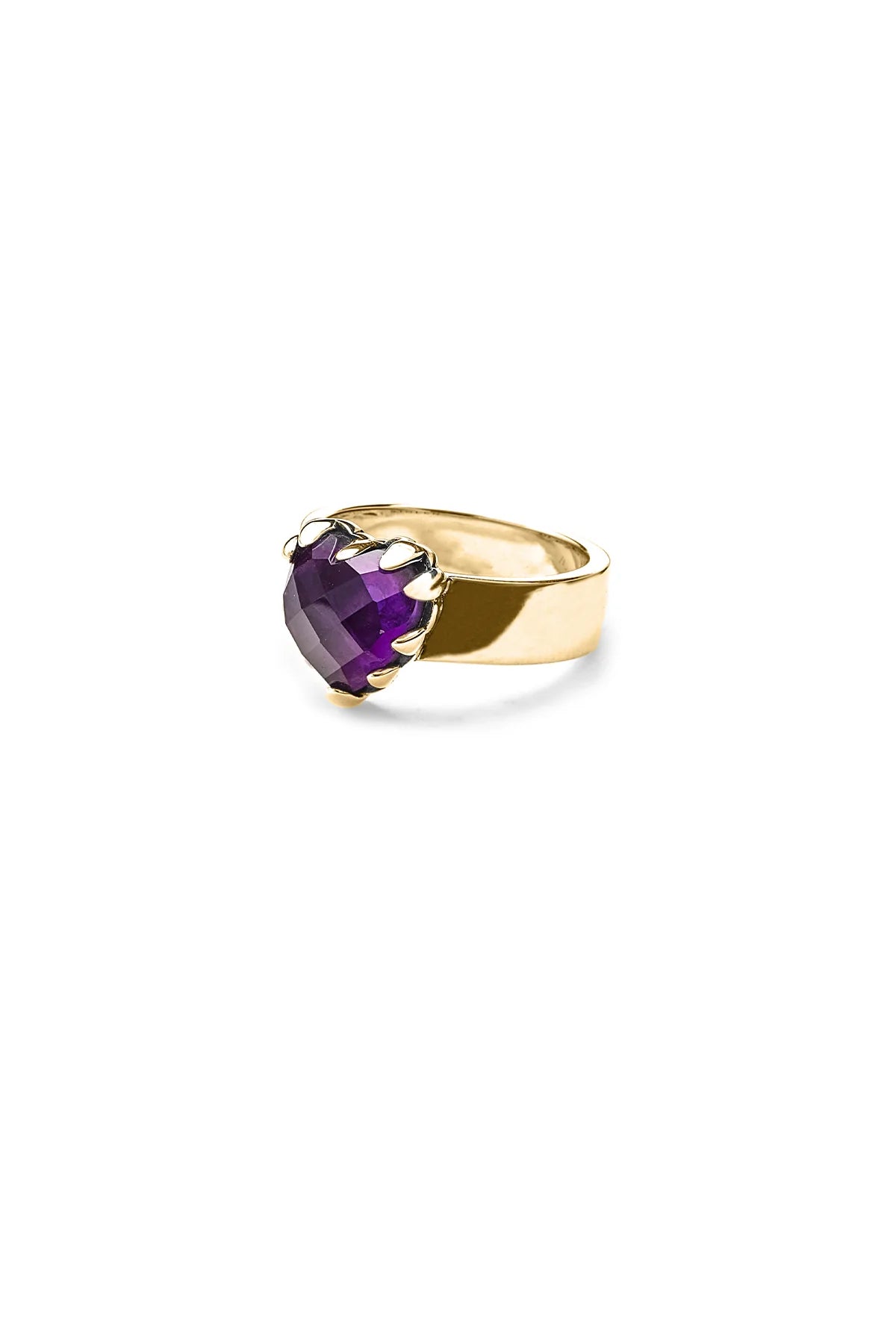 LOVE CLAW RING AMETHYST