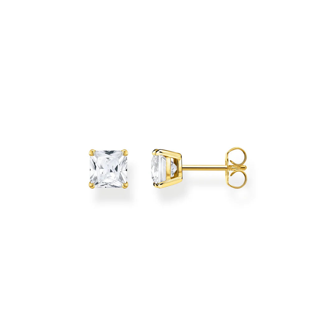 MAGIC STONES CLEAR STUD EARRINGS