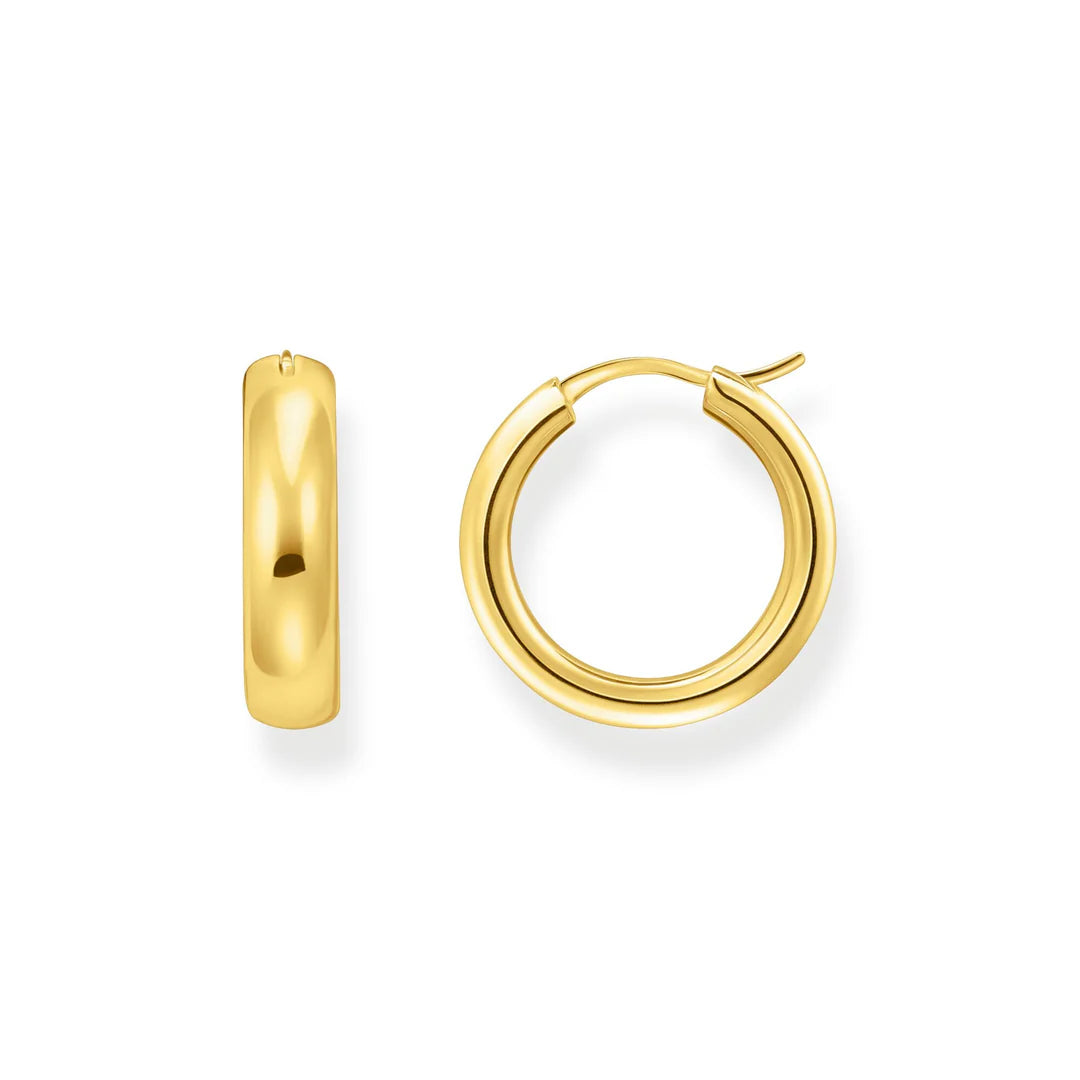 CHUNKY MEDIUM HOOP EARRINGS