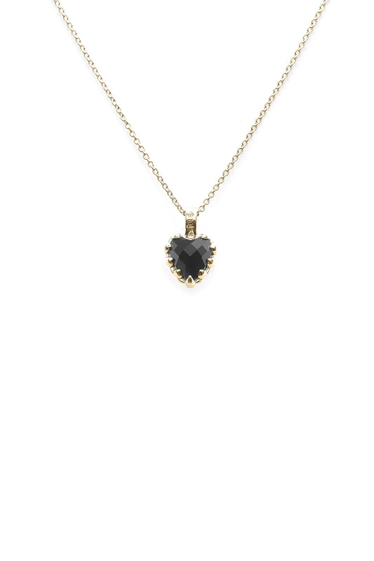 MINI LOVE CLAW NECKLACE ONYX