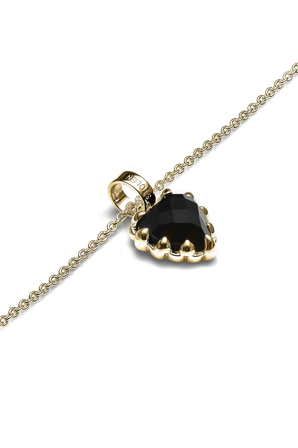 MINI LOVE CLAW NECKLACE ONYX