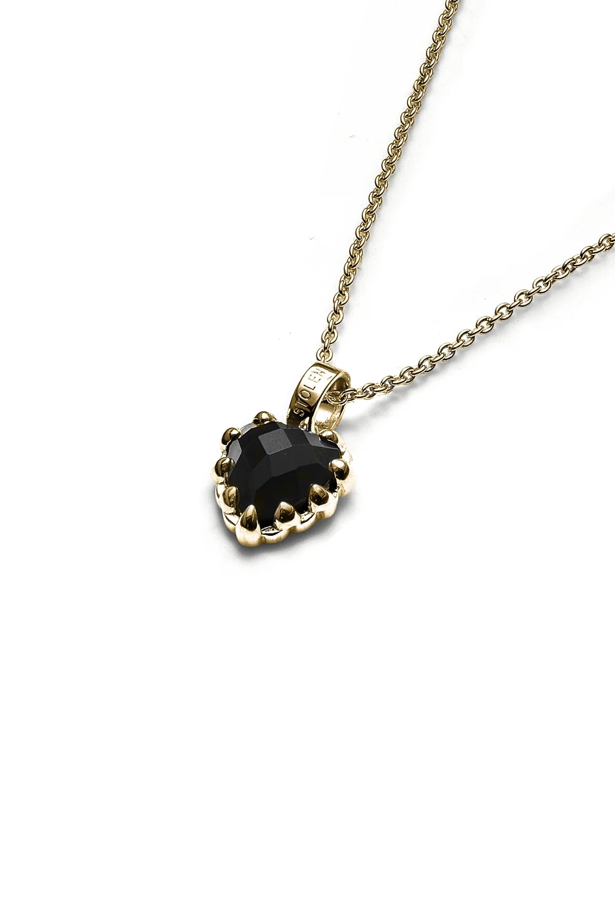 MINI LOVE CLAW NECKLACE ONYX