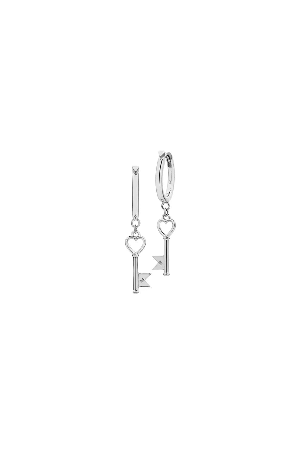 MONOGRAM KEY EARRINGS