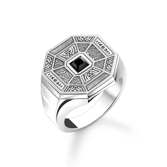 REBEL CLIFFS OCTAGON SIGNET RING