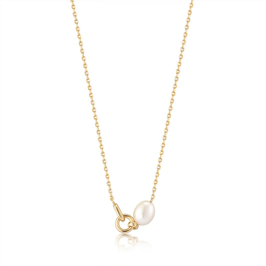 PEARL LINK CHAIN NECKLACE