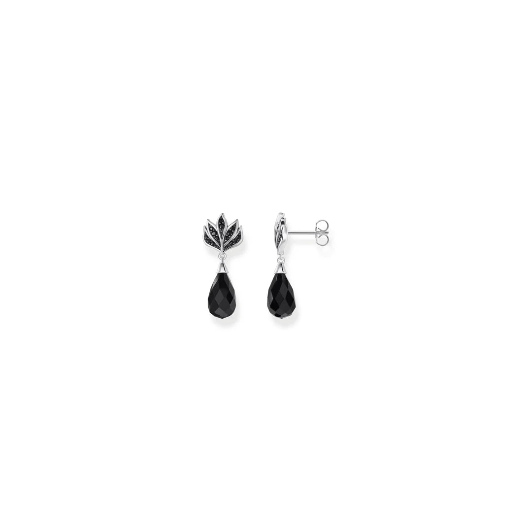 REBEL BLACKENED DRAGON TAIL EAR STUDS