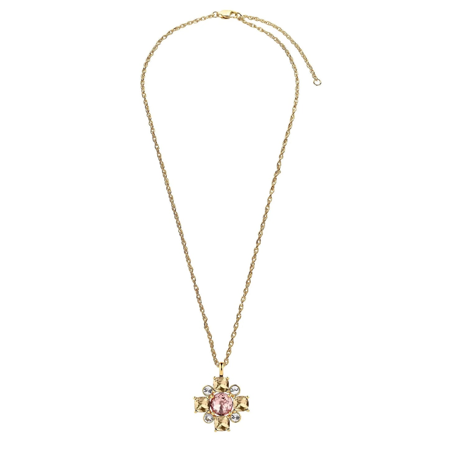 SASSI SHINY GOLD GOLDEN/ROSE NECKLACE