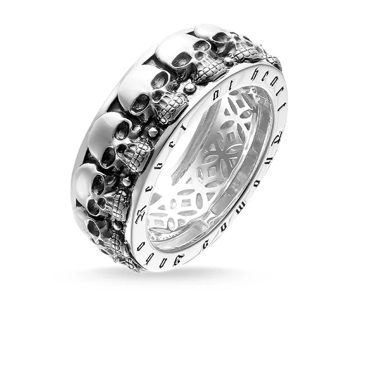 SKULLS CONTINUOUS RING