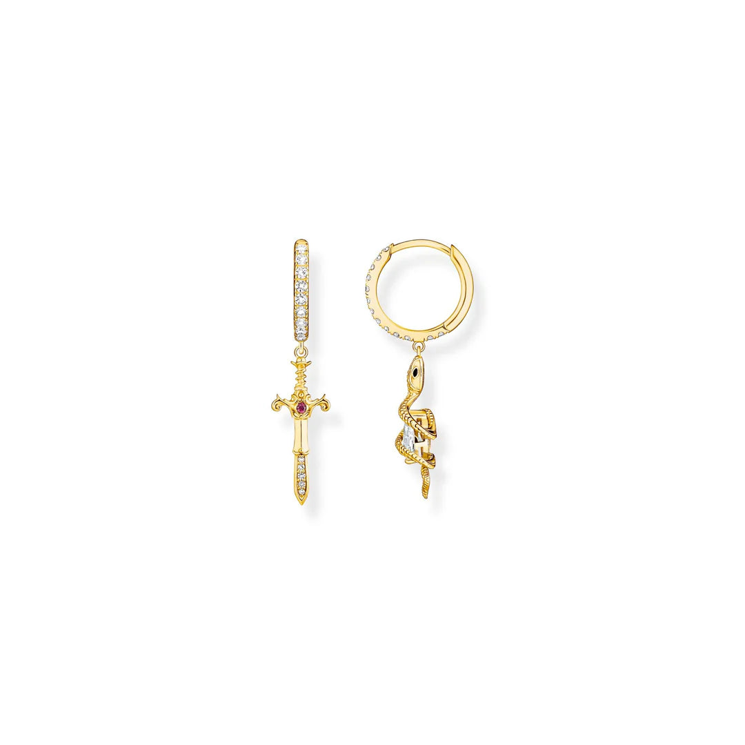 TRUE ROMANCE SNAKE AND SWORD HOOPS