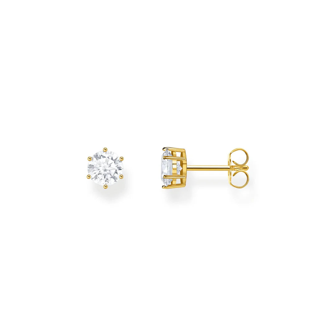 SPARKLING SOLITAIRE EAR STUDS