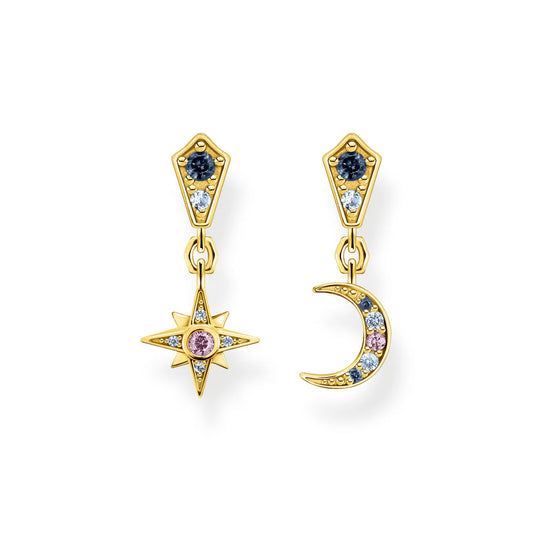 KINGDOM ROYALTY STAR AND MOON EARRINGS