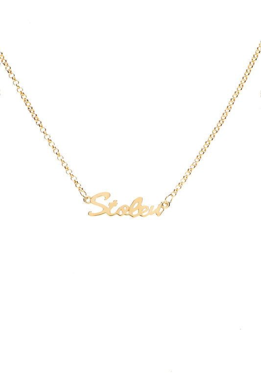 STOLEN SCRIPT NECKLACE